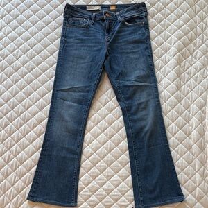 Anthropologie Pilcro and the Letterpress Indigo Low Rise Boot Cut Jeans